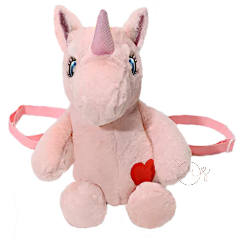 PLUCHE UNICORN RUGZAK PINK